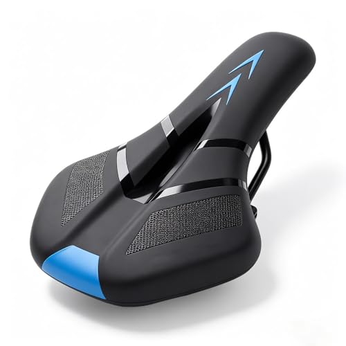 XPJBKC Fahrradsattel Kinder Extra Gepolsterter Weiches Fahrradsattel Kinder Wasserdicht Bequemer Kindersattel Fahrrad Für Mountainbike Rennrad Alle Fahrradtypen Geeignet Blau