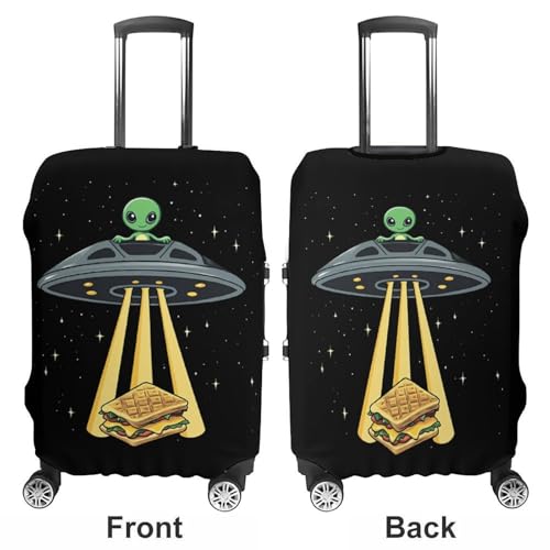 Aalien Love Sandwich Travel Luggage Cover for Suitcase 19-32 Inches Elastic Washable Baggage Protector3