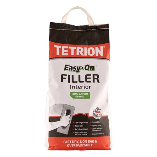 Tetrion RapidFix Doppelwirkung Spachtelmasse 5 kg | Schrumpfresistent & Chemikalienbeständig für Putz, Holz & Stein Füllmasse Tetrion RapidFix Doppelwirkung Spachtelmasse 5 kg | Schrumpfresistent & Chemikalienbeständig für Putz, Holz & Stein Füllmasse