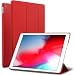 iPad Mini 5 case, ROARTZ Red Slim Fit Smart Rubber Coated Folio Case Hard Cover Light-Weight Wake/Sleep for Apple iPad Mini 5th Generation 2019 Model A2133 A2124 A2126 7.9-inch Display