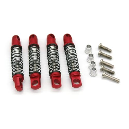 Amortisseur RC Jimny 1/16 suspension tout-terrain en métal rouge