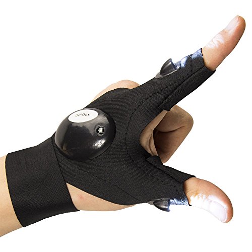 ThxToms Flashlight Gloves Gifts for Men, Father's Day Gifts for Dad, Unique Birthday Stuff Gift for Men Dad Father Husband, Cool Gadgets Tools for Repairing Fishing Camping,