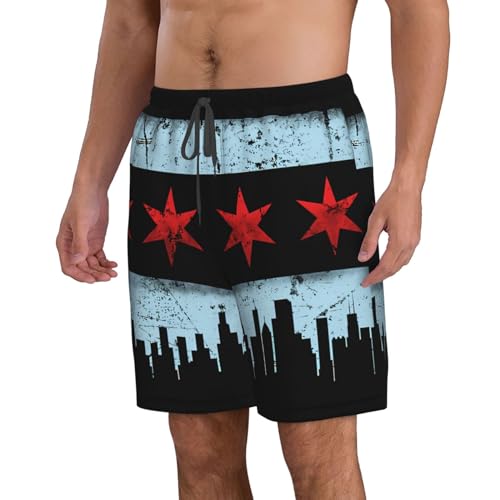 Cute Panda Men'S Swim Shorts Beach Trunks Quick Dry Hawaiian Swimming Shorts with Pockets2