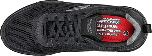 Skechers Men's Oswah Food Service Shoe, Black, 9 | Image 2