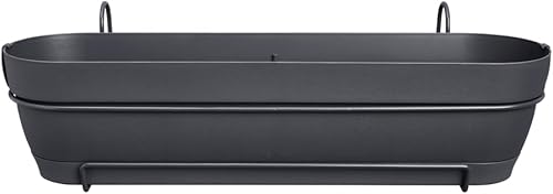 Miniatura 2 de elho Vibia Campana Trough Allin1 70 - Maceta para balcón - 70,4 x H 7.0 in - NegroAntracita