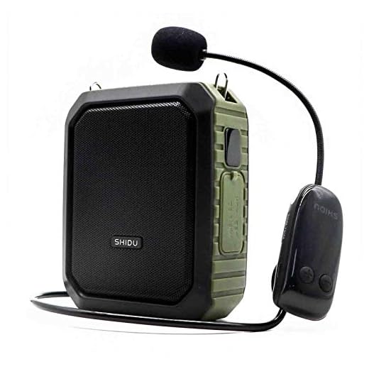 Portable Voice Amplifier with Microphone Headset Wireless 4400mAh Rechargeable Sound Amplification System 18W Waterproof Voice Loud-speaker for Outdoor Activities, Teaching, Meeting, Yoga, etc