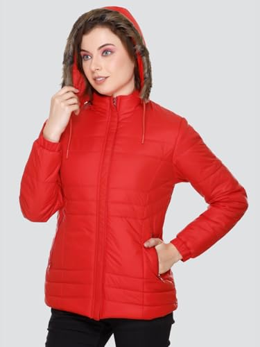 Image of RARE TIMES Women's Stylish Solid Full Sleeves Jacket | Winter Wear Quilted Jacket for Travelling | Regulaer Fit Puffer Jacket For Women