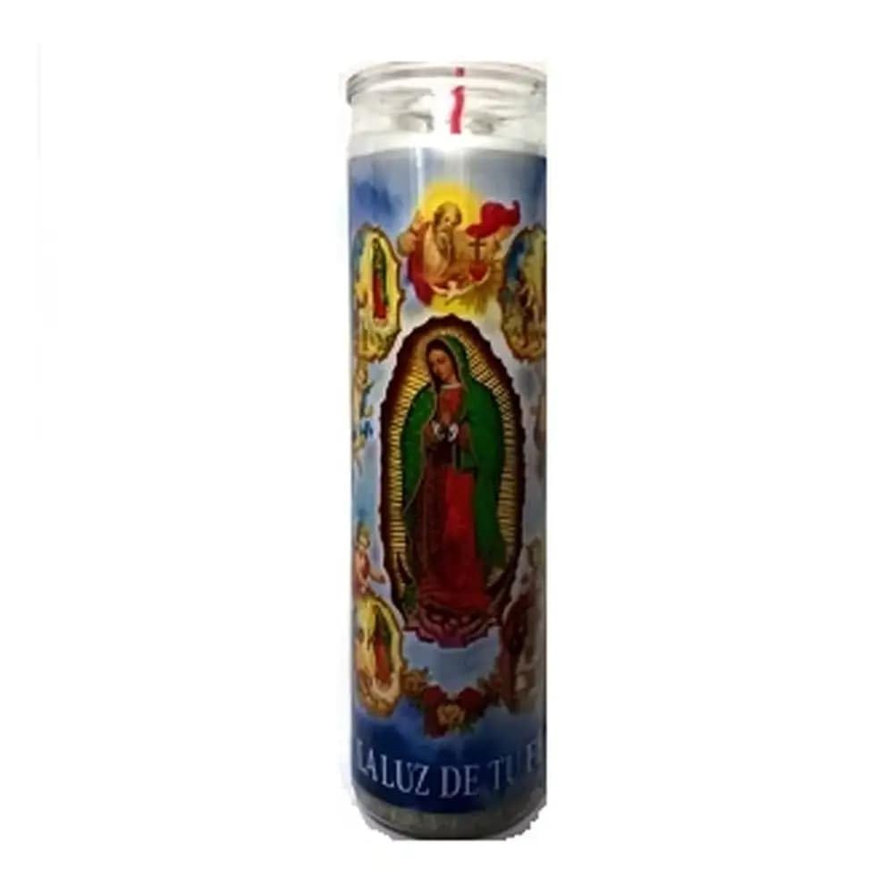 Virgen de Guadalupe White Prayer Candle – 8