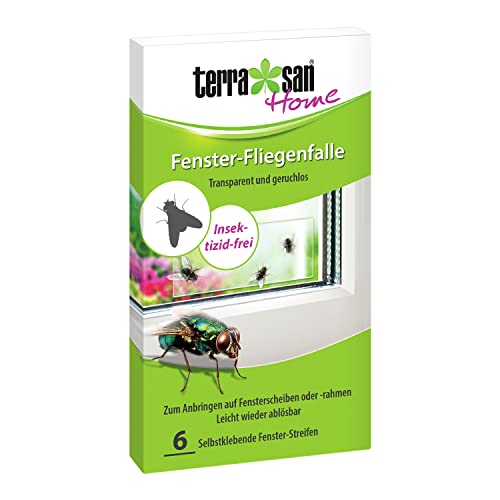 TerraSan Home - Trampas para Moscas (6 Unidades, Autoadhesivas, Transparentes e inodoras, sin insecticidas) Cover