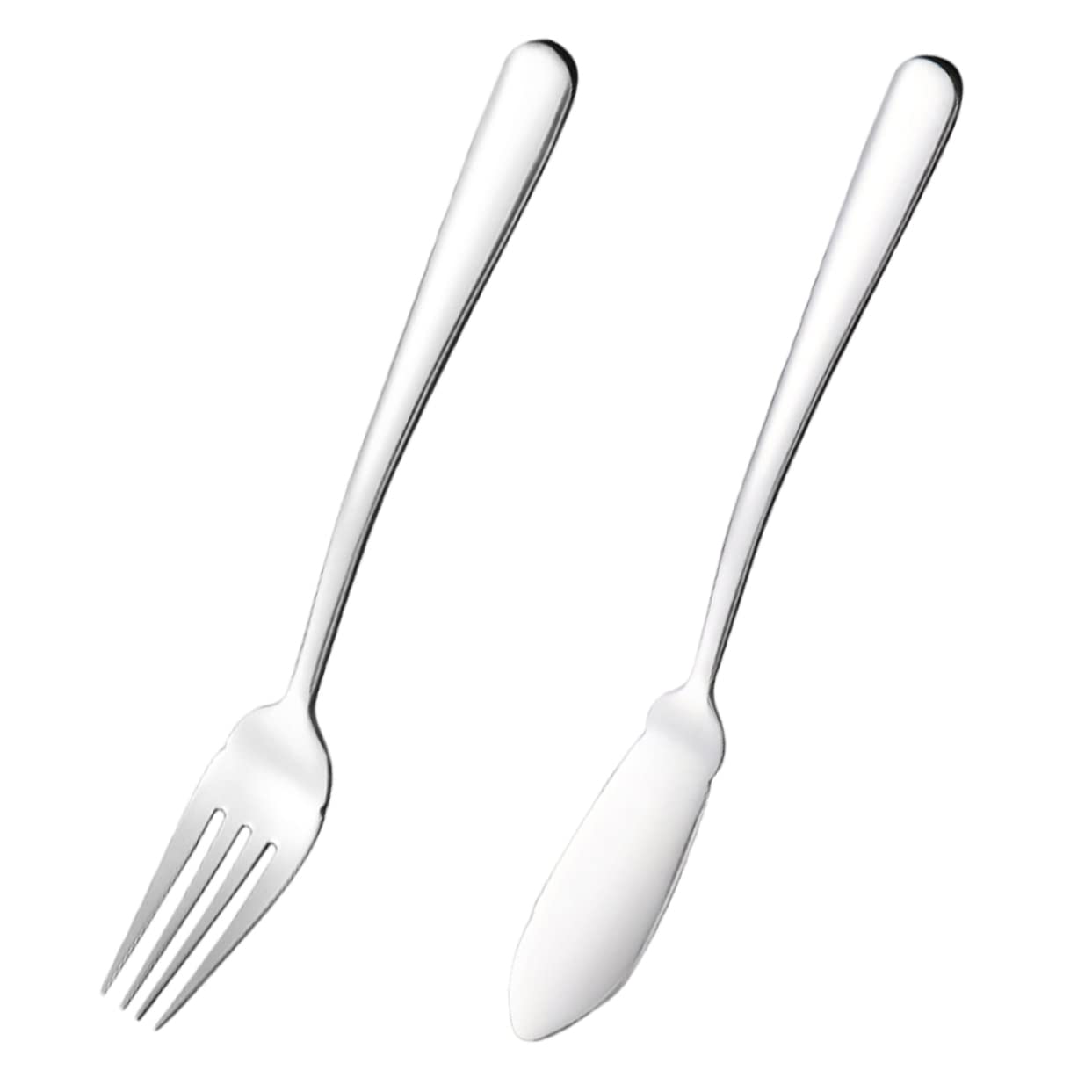 BRIGHTFUFU 1set Stainless Steel Fish Knife and Fork Dining Utensils for Home and Restaurant Use Cutlery for Elegant Tableware and Dinnerware Needs