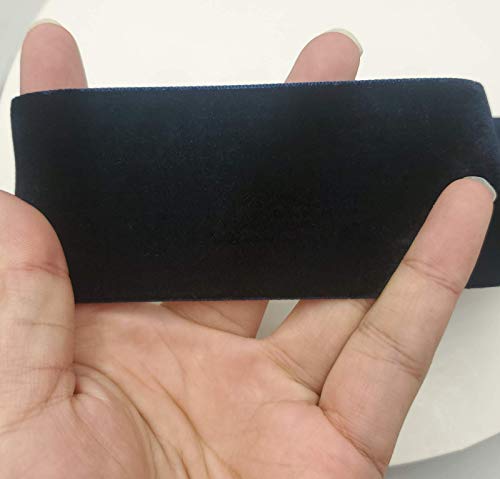 Image of 10 Yards Velvet Ribbon Spool (Navy, 2 inch)