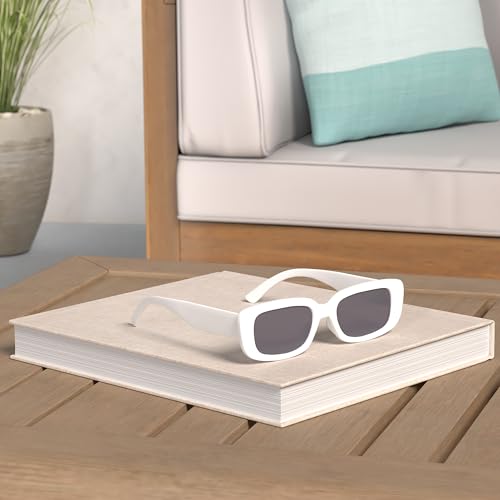 Vintage Rectangle Sunglasses for Women Men 90s Fashion Narrow Square Frame Eyewear UV400 Protection2