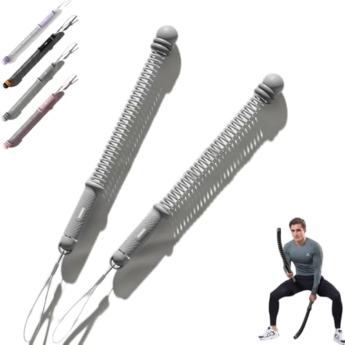 DZANNC ロープレスバトルロープ 筋トレグッズ【静音設計＆コンパクト】自宅トレーニング用 コードレスバトルロープ 高耐久スチール構造 全身運動 筋力/体幹トレーニング対応 男女兼用 ホームジム フィットネス器具