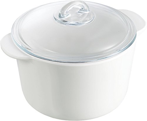 Pyrex 7713316 flame Kasserolle, rund, 1 L, 16 cm
