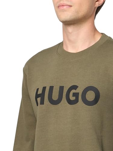 HUGO Men's Big Logo Pullover Sweatshirt3