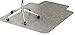 deflecto 36 x 48 w/Lip Clear EconoMat Occasional Use Chair Mat for Low Pile