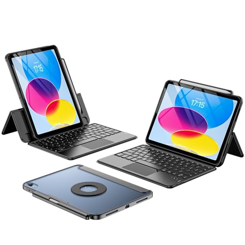 ProCase iPad L[{[hP[X 11/10 iPadiA16j11C` 2025/10.9C` 2022ʗp O\ȃCXL[{[ht X}[gJo[