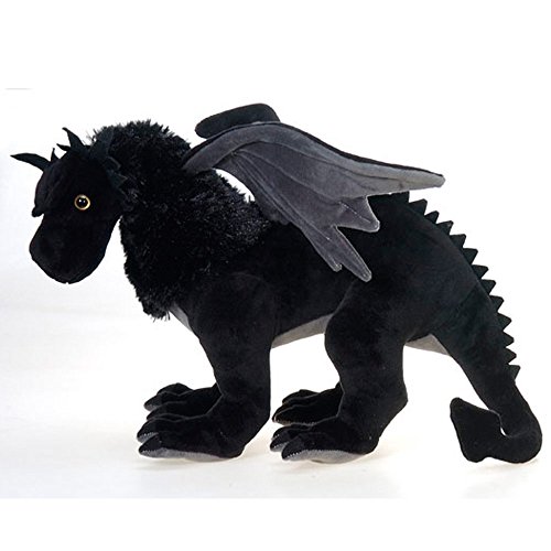 Fiesta Toys Exotic Dinosaur Plush-19 Black Dragon Animal