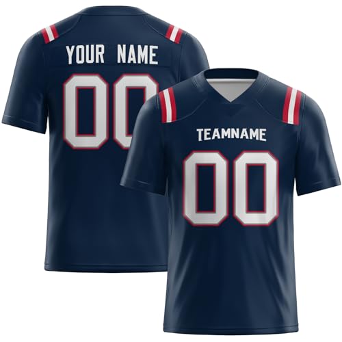 Custom Football Jersey Personalized Football Uniform Stitched or Printed Team Name Number Logo for Men Women Kids