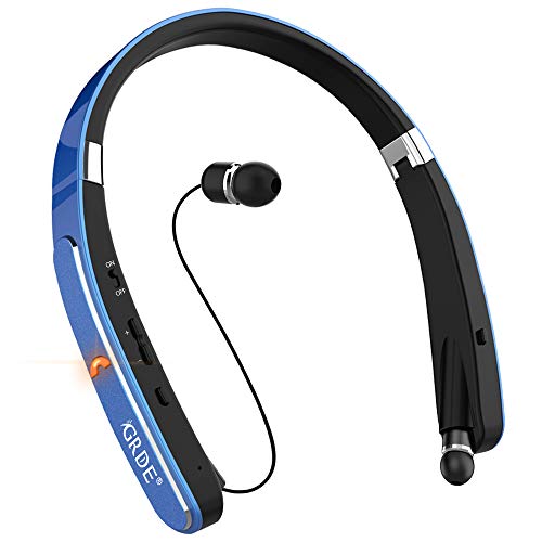 Bluetooth Headset, GRDE Wireless Headphones-[30 Hrs Playtime] Wireless Neckband Foldable Sport Earbu - //coolthings.us