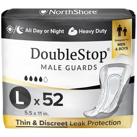 NorthShore DoubleStop Male Guards for Men, Large, Pack/52 Cover