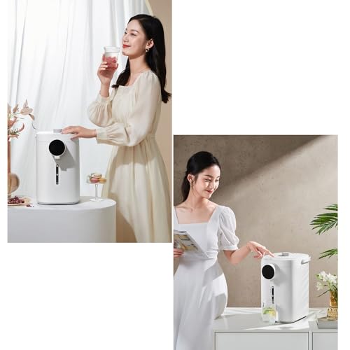 Tetera Eléctrica 5L con 8 niveles de temperatura blanca y azul miniatura 6