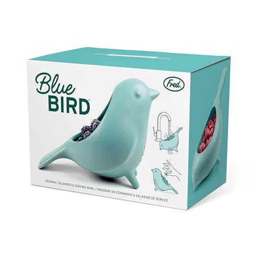 Genuine Fred 5316931 Blue Bird Ceramic Colander thumb #8