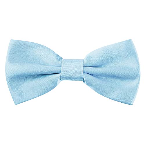 Allegra K Pre-tied Solid Adjustable Bowtie Classic Tuxedo Wedding Bow Ties for Men One Size Sky Blue