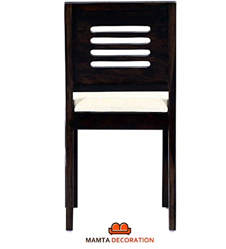 Image of MAMTA DECORATION Solid Sheesham Wood 8 Seater Dining Table Set with 8 Cushions Chairs | Dinning Table Set 8 Seater for Living Room, Hotels & Restaurant | Dining Room Sets for Home | Walnut Finish