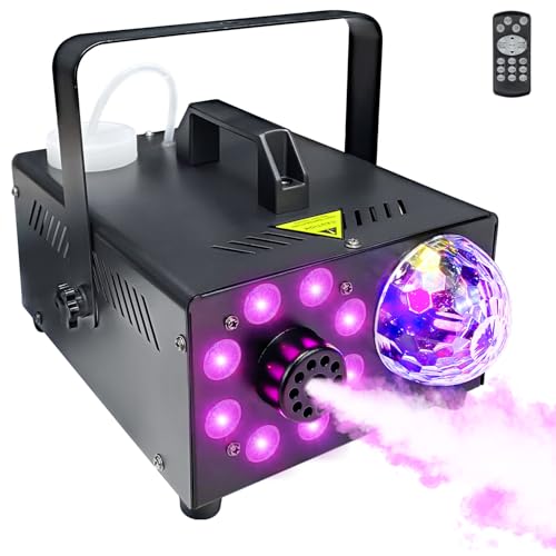 Fog Machine with Remote, Indoor Smoke Machine for Halloween & Parties, 600W...