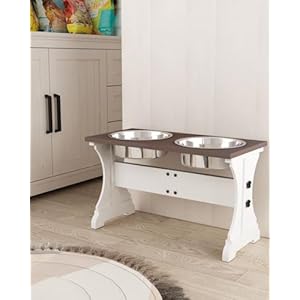 Piskyet Elevated Dog Bowlsfarmhouse Dog Bowls Stand Raised Dog Bowl with 2 Stainless Steel Wooden Dog Bowls8 Cups 138h80 Oz Bowlfarmhouse Style  Cucciolini Doodles Piskyet elevated dog bowlsfarmhouse dog bowls stand raised dog bowl with 2 stainless steel wooden dog bowls8 cups 13 8h 80 oz bowl farmhouse style   cucciolini doodles