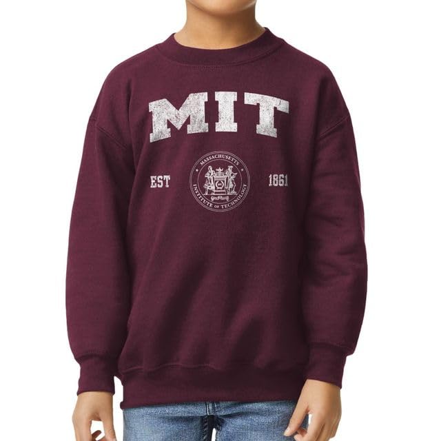 Barnesmith NCAA Unisex Youth Crewneck Sweatshirt, Vintage Logo, Color