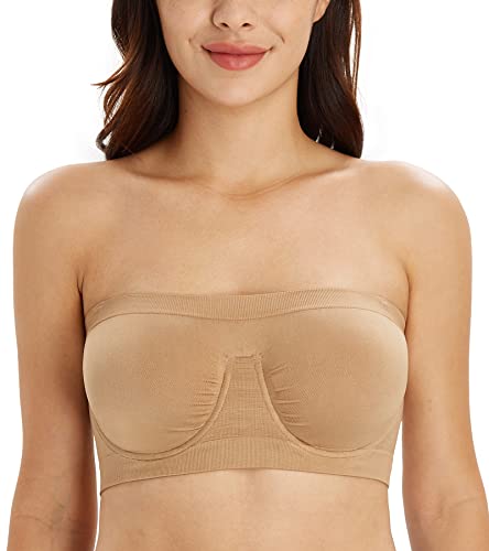 DotVol Bügel Bandeau BH(Beige M)