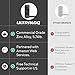 ULTRALOQ Latch 5 World's First Built-in WiFi Smart Lock with Fingerprint, 5-in-1 Keyless Entry Door Lock with Touch Digital Keypad, App Control, Black