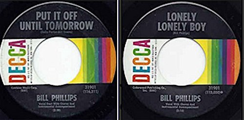 DOLLY PARTON, BILL PHILLIPS 1966 duet - Put it Off Until Tomorrow / Lonely Lonely Boy