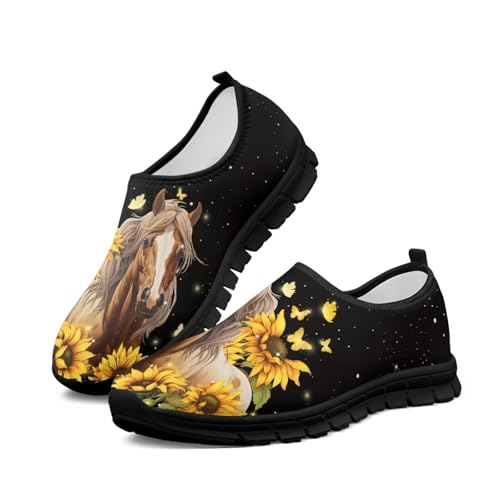 JoyLamoria House Flowers Animal Design Shoes for Women Lightweight Soft Fashion Holiday2