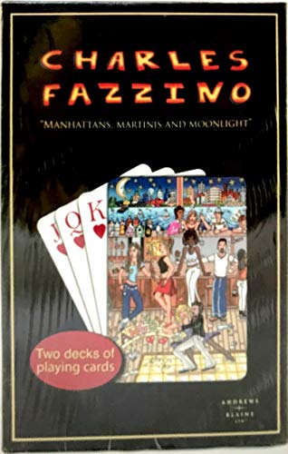 Preisvergleich Produktbild Charles Fazzino Playing Card Set "Manhattans, Martinis and Moonlight"