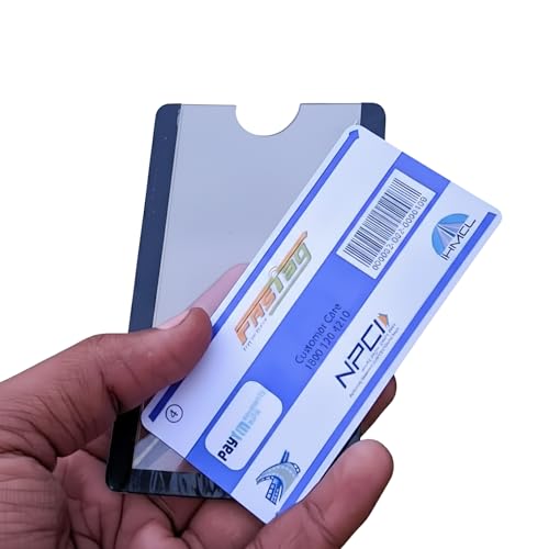 Transparent FASTTag Holder for Car Windshield | Reusable Fast Tag...
