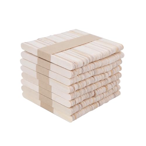 400 Palitos de Helado de para Manualidades, Seguridad y Respetuoso con el Medio Ambiente, para Proyectos de Aula, Manualidades, Fiestas y Decoración del hogar.