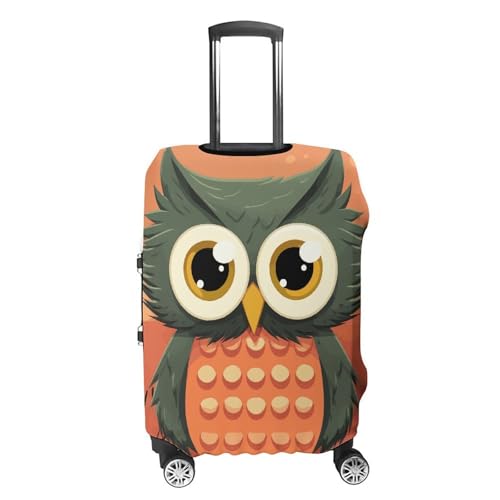 Carry on Luggage Cover Cartoon Owl Suitcase Covers for Luggages Tsa Approved Travel Luggage Sleeve Protector Elastic Suitcase Protector Anti-Scratch Washable Fits 19-30 Inch Case -L4