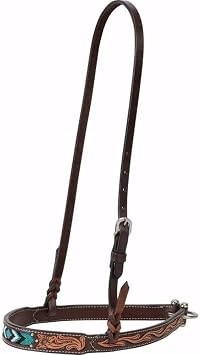 Turquoise Cross Turquoise Beaded Noseband Dark Oil, 1