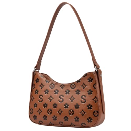 Image of JANSBEN Small Shoulder Bag for Women, Faux Leather Hobo Purse