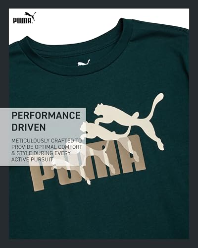 PUMA Boys' T-Shirt - Long Sleeve Logo T-Shirt for Boys - Athletic Crewneck Long Sleeve Tee (S-XL)3
