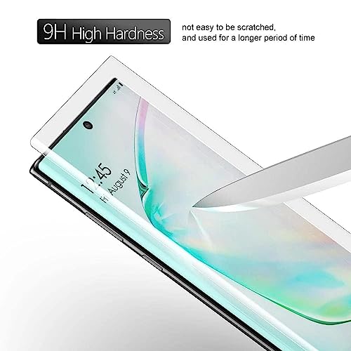 Image of OctrixPremium Tempered Glass Compatible for Samsung Galaxy Note 10 plus Advanced Border-Less Full Edge to Edge UV Screen Protector and Easy Installation Kit (Pack of 1)-By Blackwik