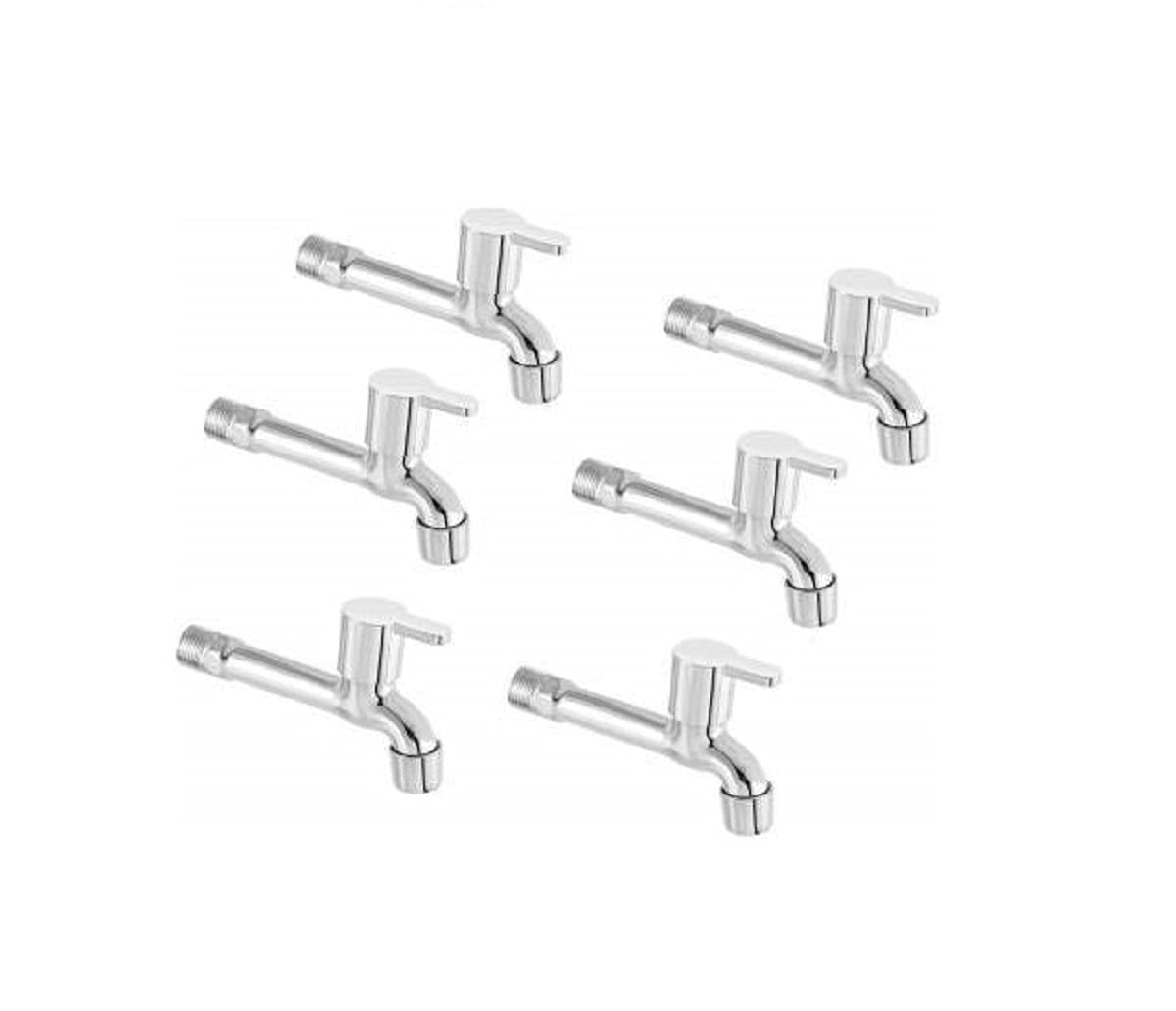 Jagger JLT01 Mark Stainless Steel Long Body taps for Bathroom and Kitchen taps with Chrome Finish and Quarter Turn Fitting (Wall Flange and Teflon Tape) Set of (6) (B096W8LVYY) Amazon Price History, Amazon Price Tracker
