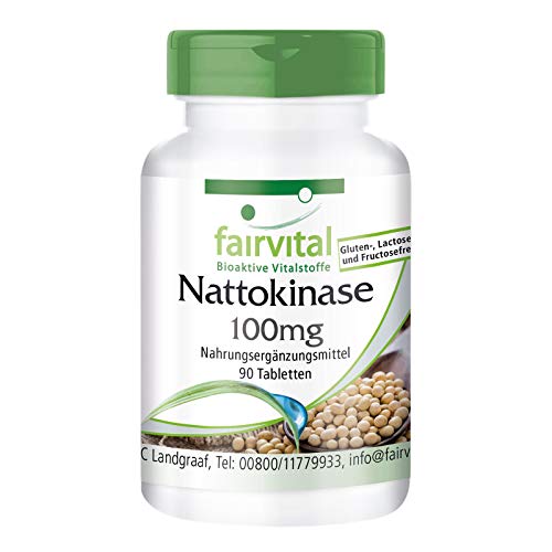 Nattokinase 100mg - boite de 3 mois - végan - dosage élevé - 90 comprimés - 2000 FU