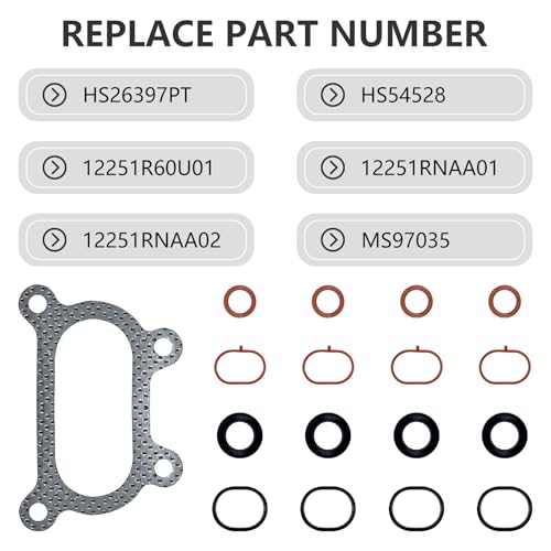 Image of HS26397PT Head Gasket with Head Bolts Set for Honda Civic HR-V 1.8L 2006-2020, for Acura ILX 2.0L2013-2015, L4 R20A5 R18A1 R18Z1 R18A4 R18A9 R18Z9, 12251R60U01 HS54528