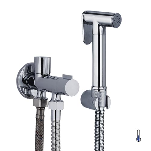 Kibath Grifo WC HIGIENE ÍNTIMA 1 agua CROMO brillo fabricado en latón