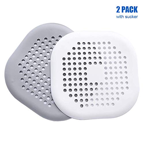 Preisvergleich Produktbild Duschablauf Abdeckungen, Saugnapf Duschablaufabdeckungen Duschablauf Abdeckungen Platz Badewanne Drain Haar Catcher Stopper mit Saugnapf für Bad Küche, 2 Stücke