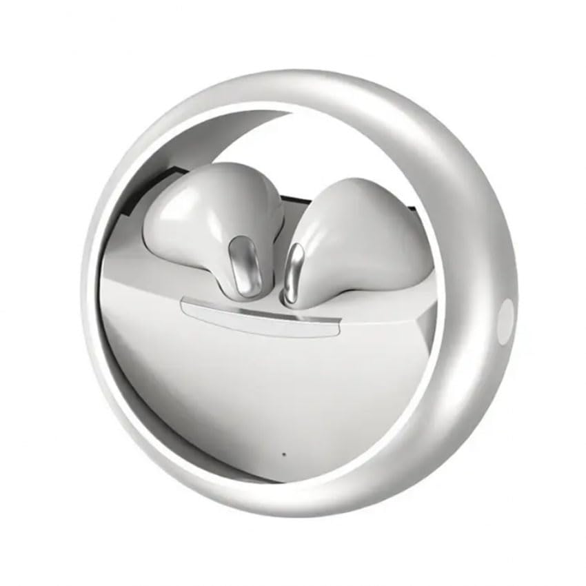 VoltShine Auriculares inalámbricos KM89 en Blanco, con diseño Giratorio. ¡La Novedad de 2023 Que estabas Esperando Disfrutar de tu música Favorita.